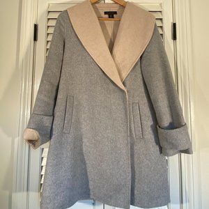 Tahari Wool Coat, 3/4-length, Size Small